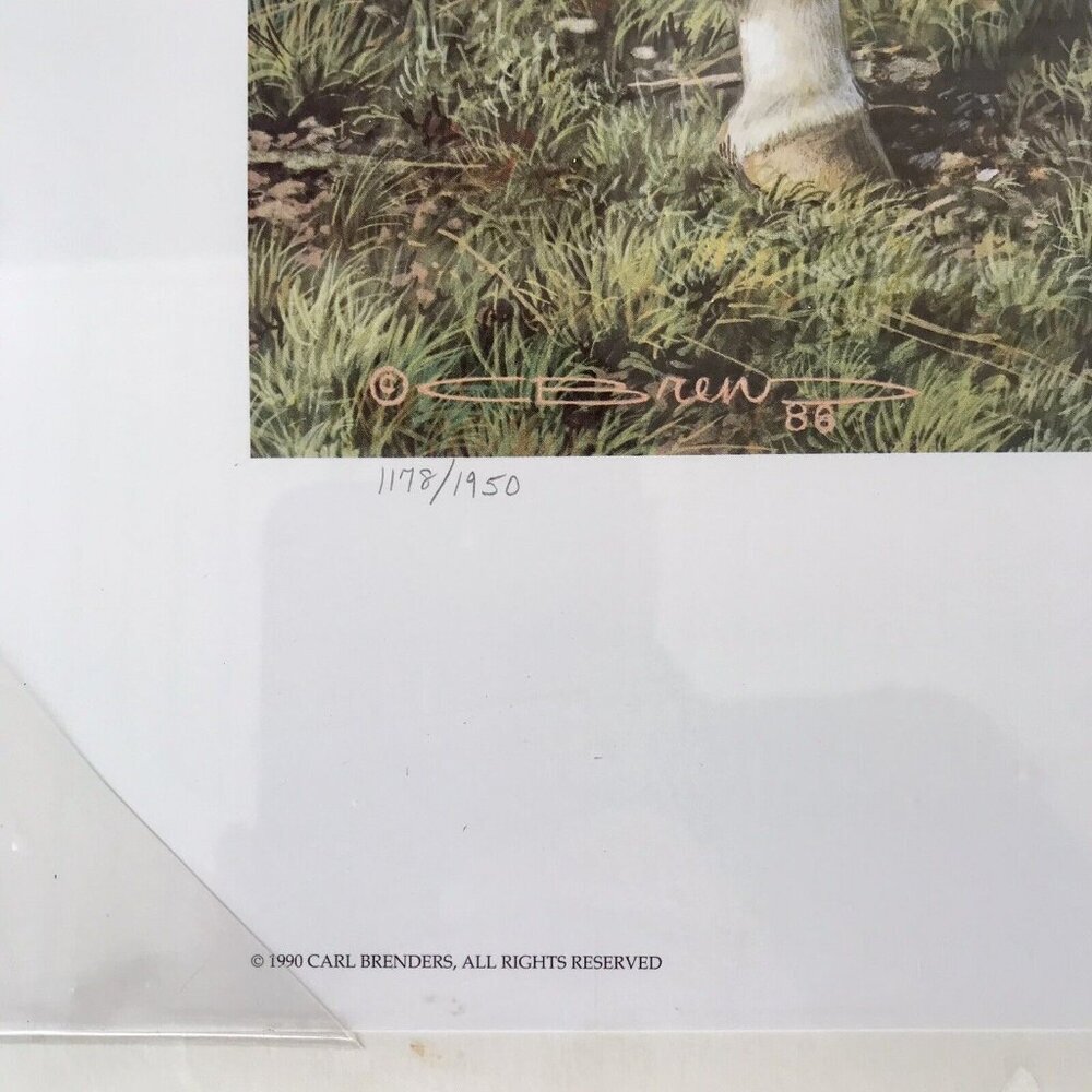 Carl Brenders BLONDE BEAUTY Horse Print Signed & Numbered Vintage SEALED! - Picture 2 of 9